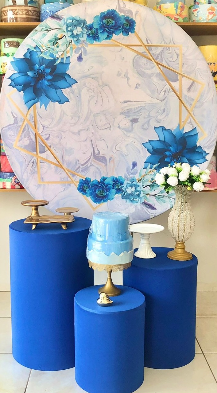 Flor Azul 1 - Catálogo Tay pegue e monte