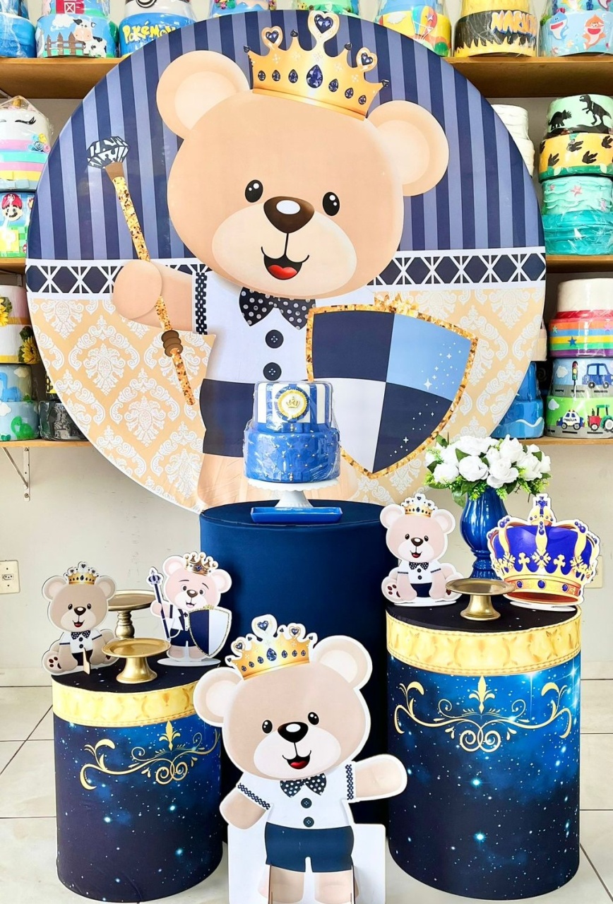 Urso Realeza Azul Plus - Baby - Catálogo Tay pegue e monte
