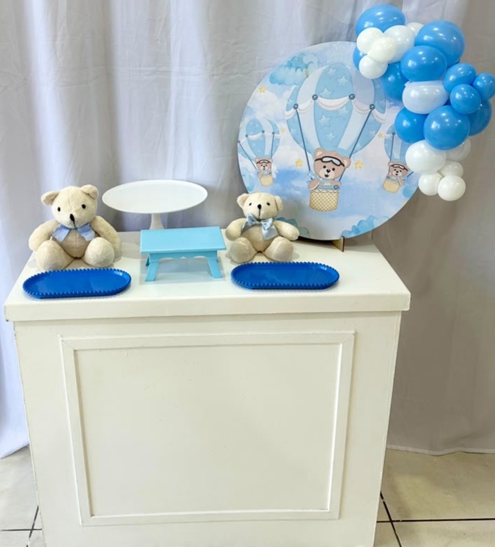 Kit Mesa Urso Baloeiro Azul - Catálogo Tay pegue e monte