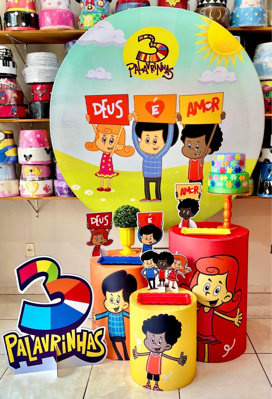 Tres Palavrinhas Boy - Plus - Catálogo Tay pegue e monte