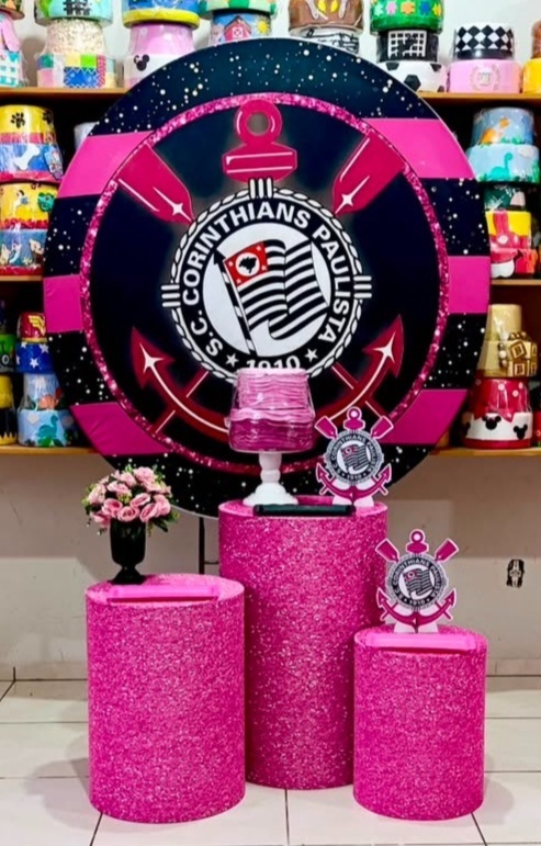 Corinthians Rosa - Padrão - Futebol - Catálogo Tay pegue e monte