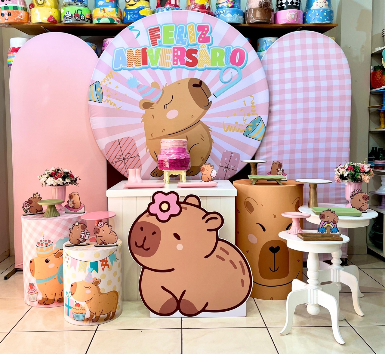 Capivara Rosa - Mega - Catálogo Tay pegue e monte