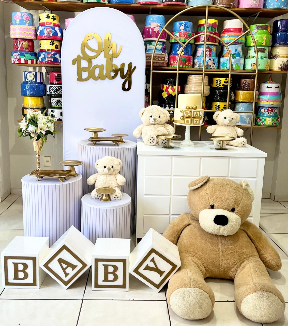 Romano Baby Branco Urso - Janelado 2 - Catálogo Tay pegue e monte