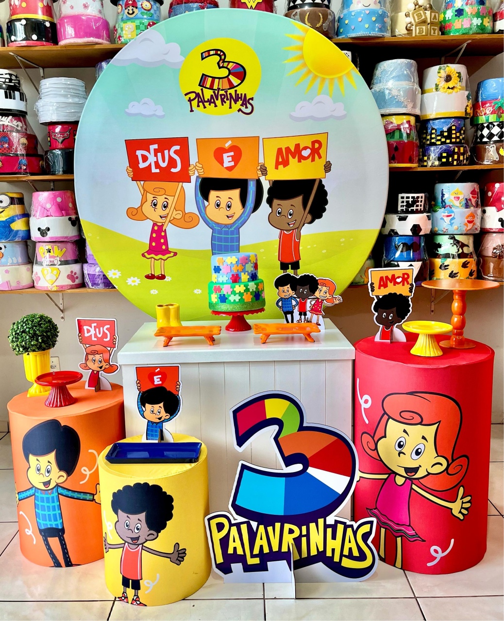 Tres Palavrinhas Boy - Prime - Catálogo Tay pegue e monte