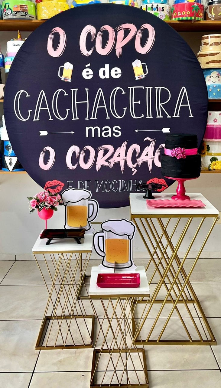 Cachaceira Mesa X - Boteco - Catálogo Tay pegue e monte
