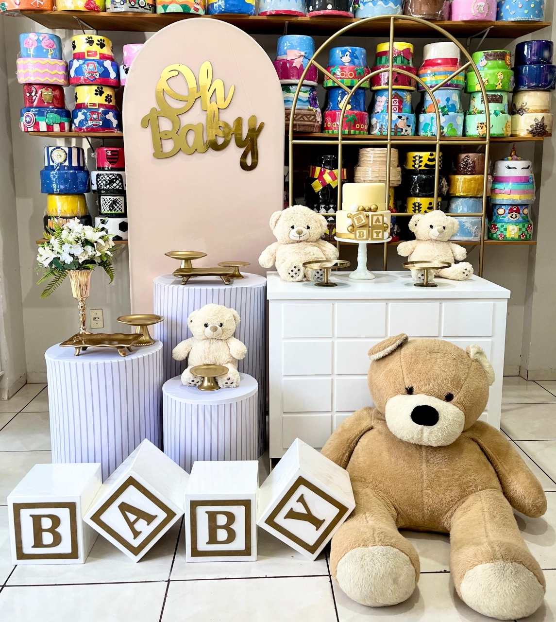 Romano Baby Bege Urso - Janelado 2 - Catálogo Tay pegue e monte