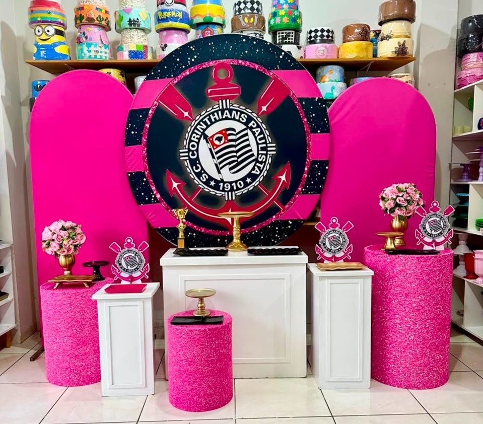 Corinthians Rosa-Mega - Catálogo Tay pegue e monte