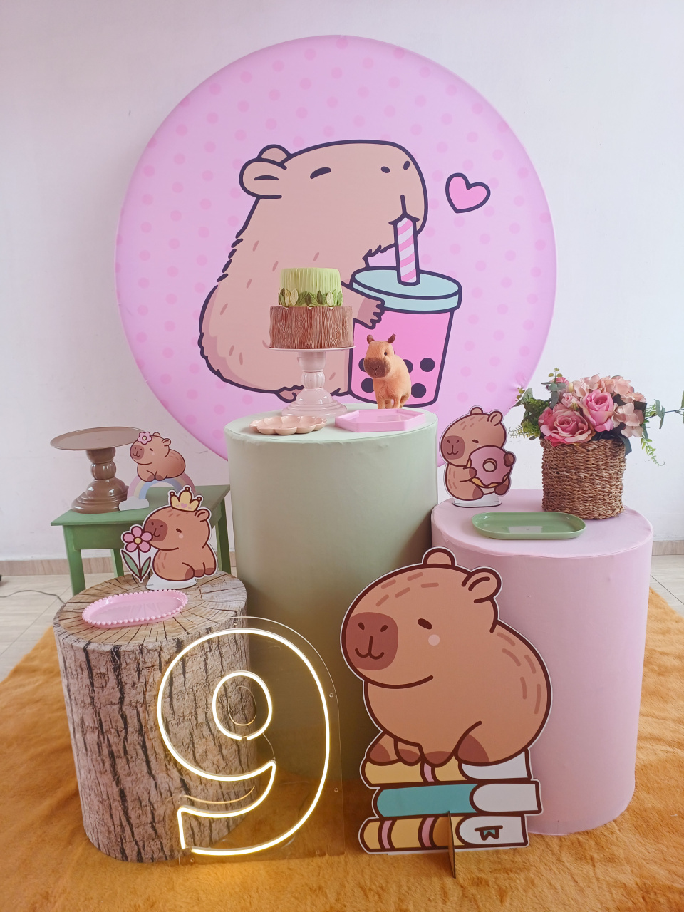 Kit Amei Capivara - Bella decor by Tamires
