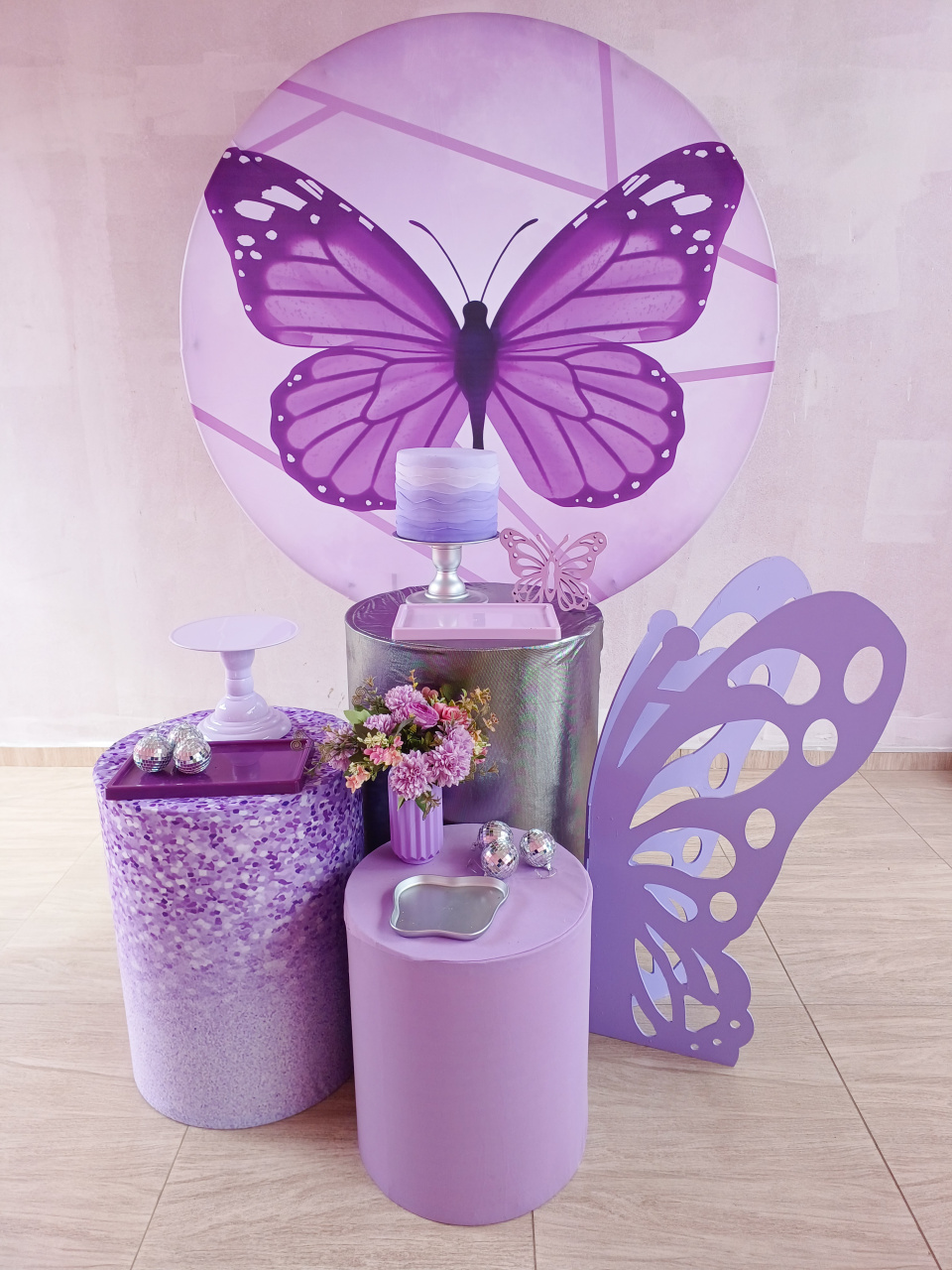Kit Amei Borboleta Lilas - Bella decor by Tamires