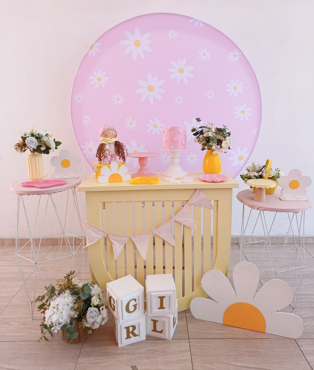 Cha de Bebê Margarida - Bella decor by Tamires