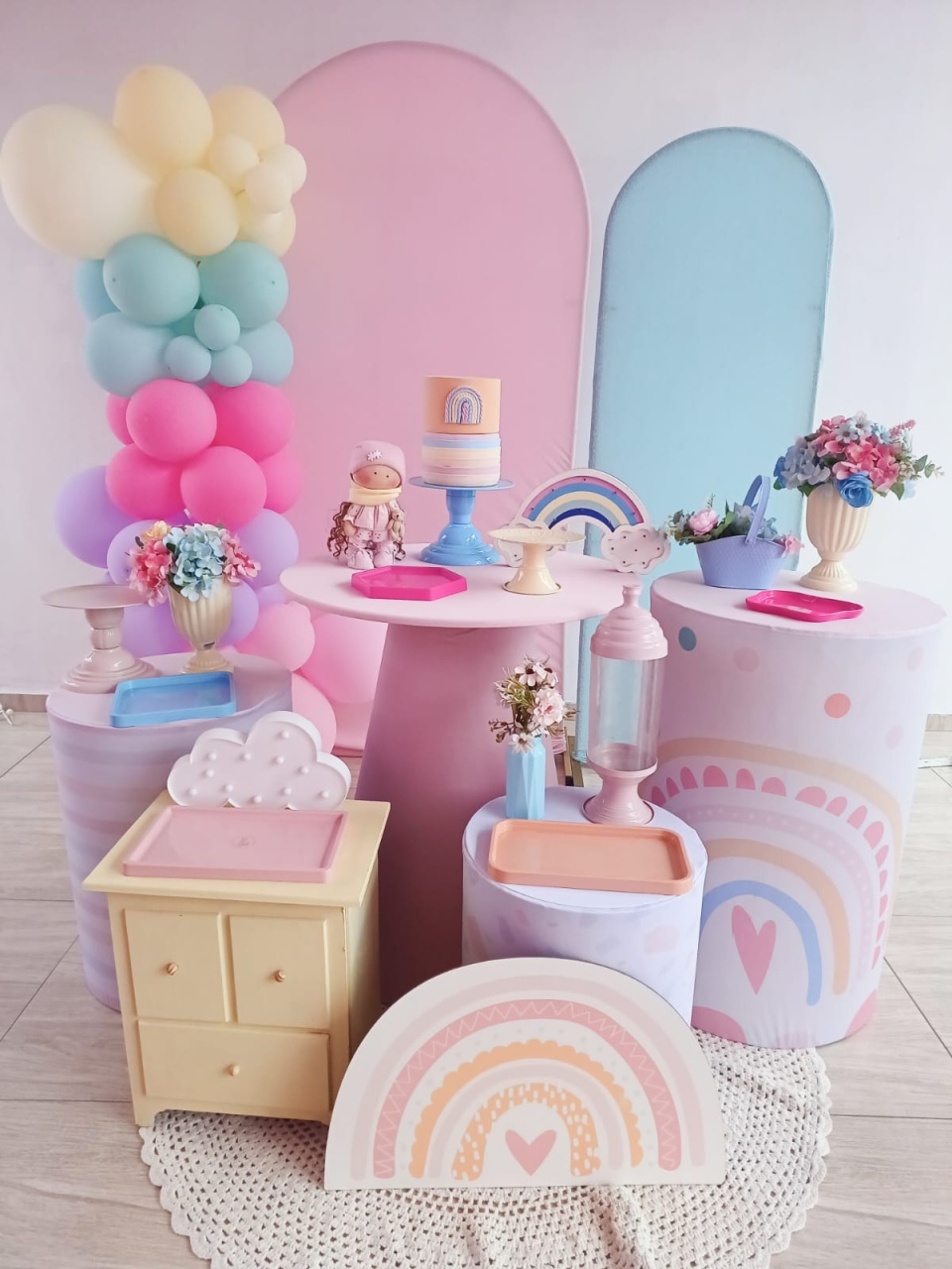 Kit Arco Íris Modelo 2 - Bella decor by Tamires