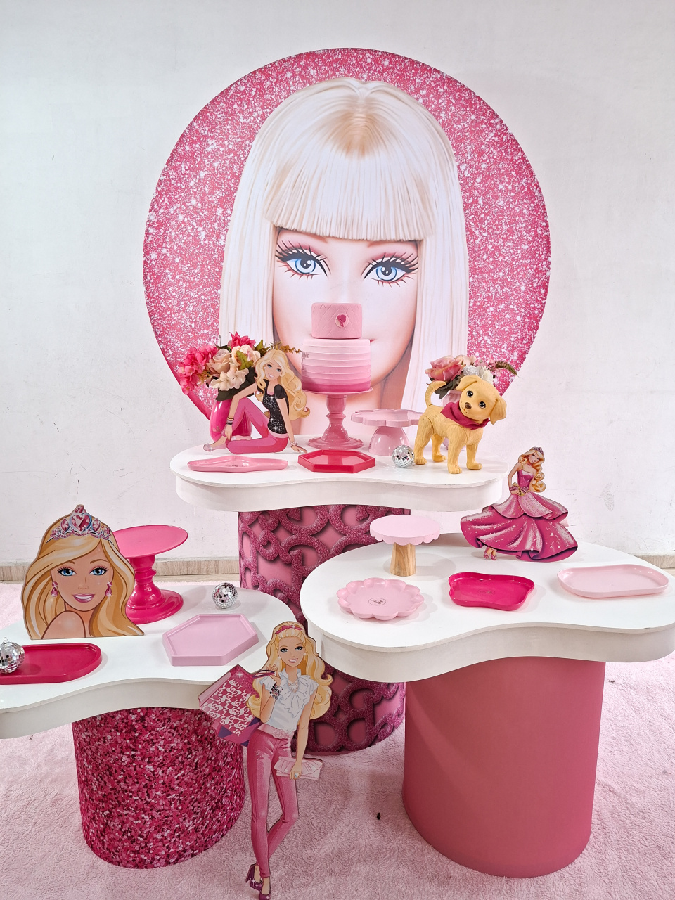Kit Organico Barbie Modelo 1 Painel Redondo - Bella decor by Tamires