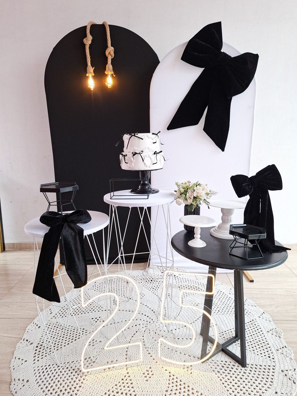 Kit Laço Preto E Branco - Bella decor by Tamires