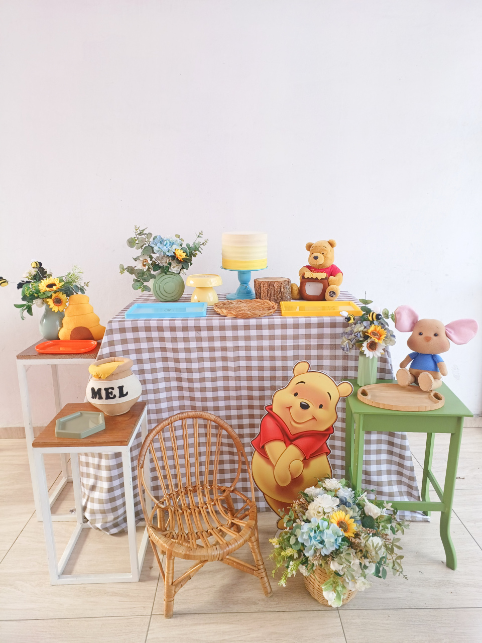 Kit Mesa Festeira Ursinho Pooh - Bella decor by Tamires