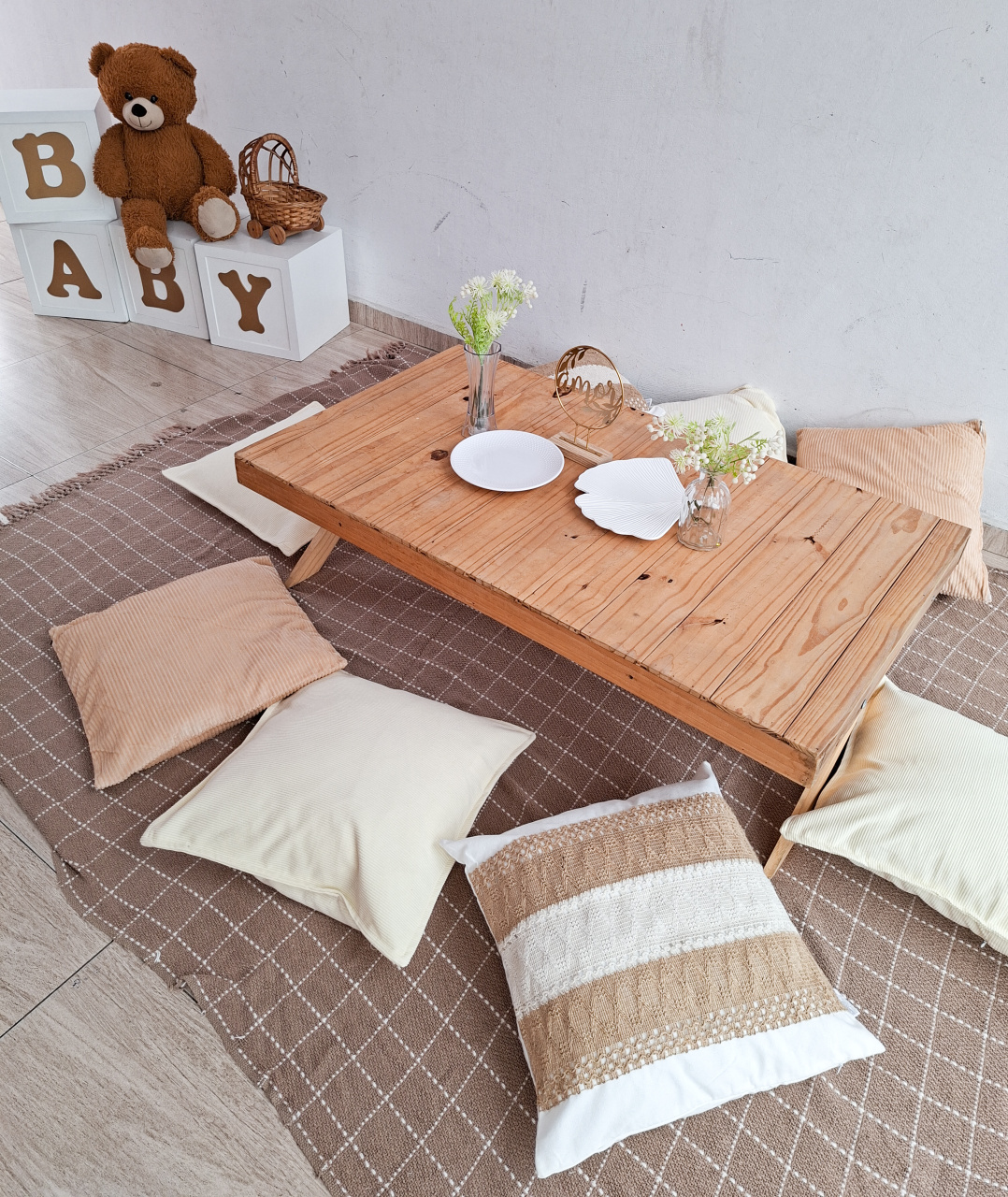 Piquenique +Cubo Chá Revelação - Bella decor by Tamires