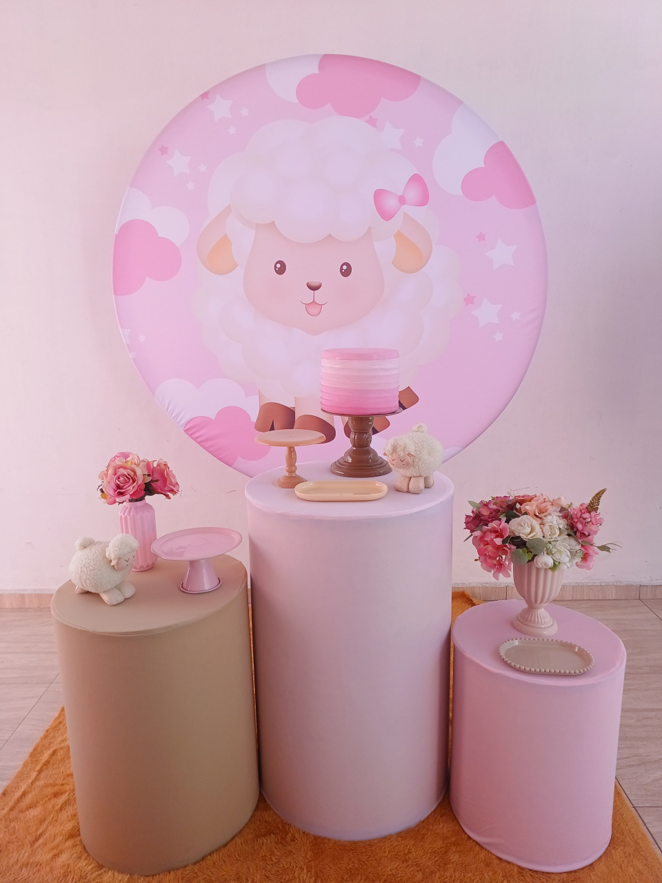 Cha de Bebe Tradicional Ovelhinha - Bella decor by Tamires