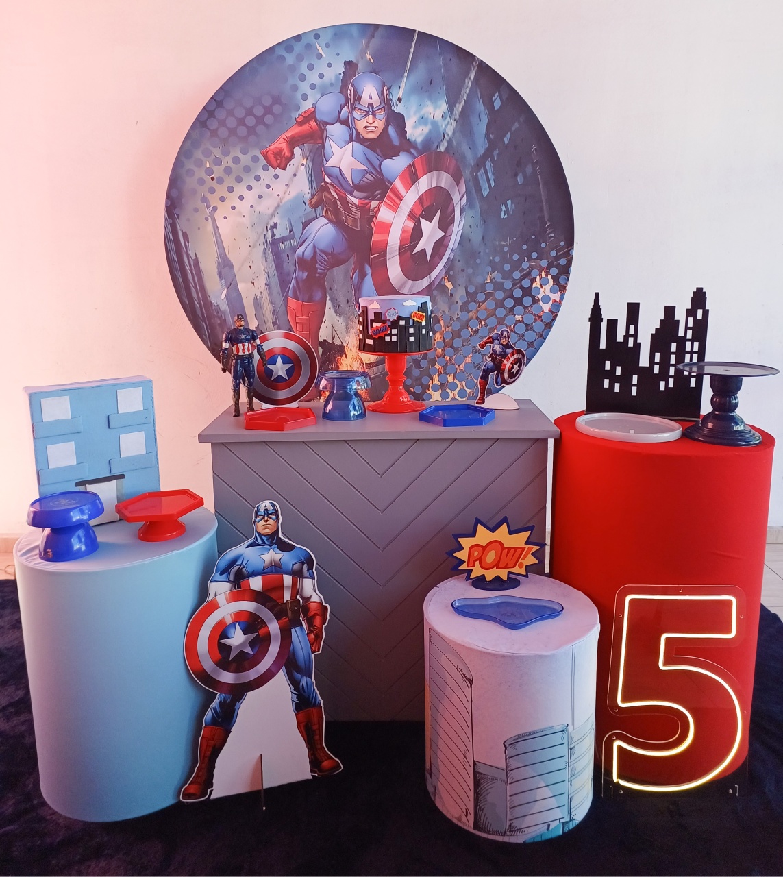 Kit Ideal Capitão America - Bella decor by Tamires