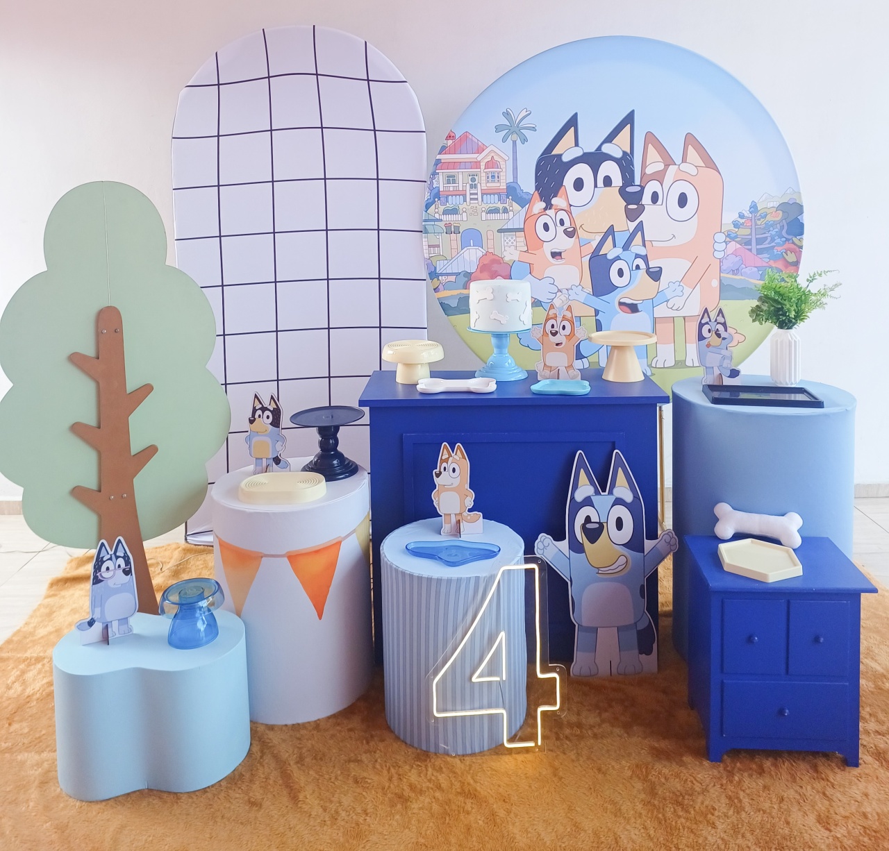 Bluey Kit Top Com Arvore Menino  - Bella decor by Tamires