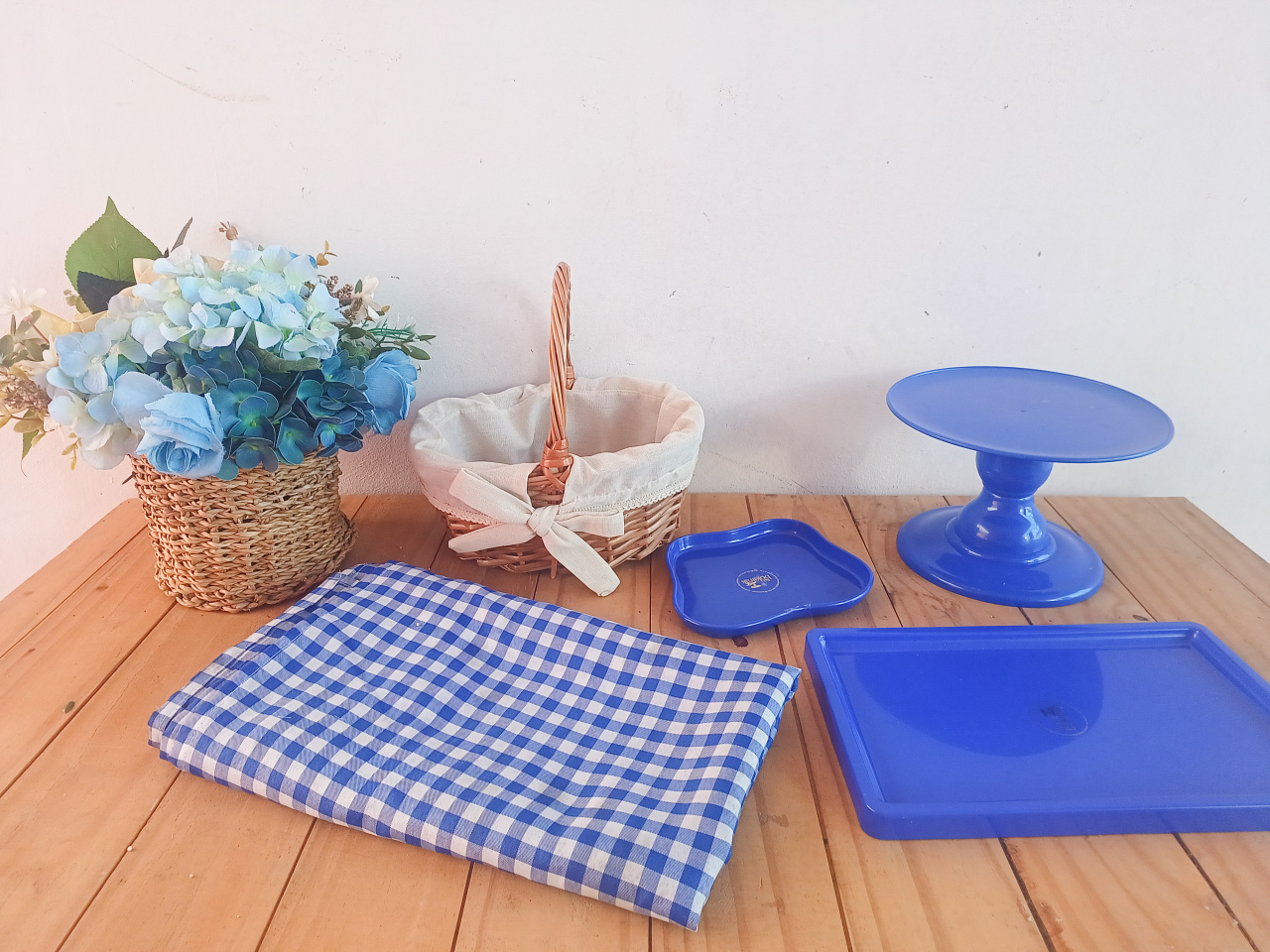 Kit Simples Piquenique Azul Escuro - Bella decor by Tamires