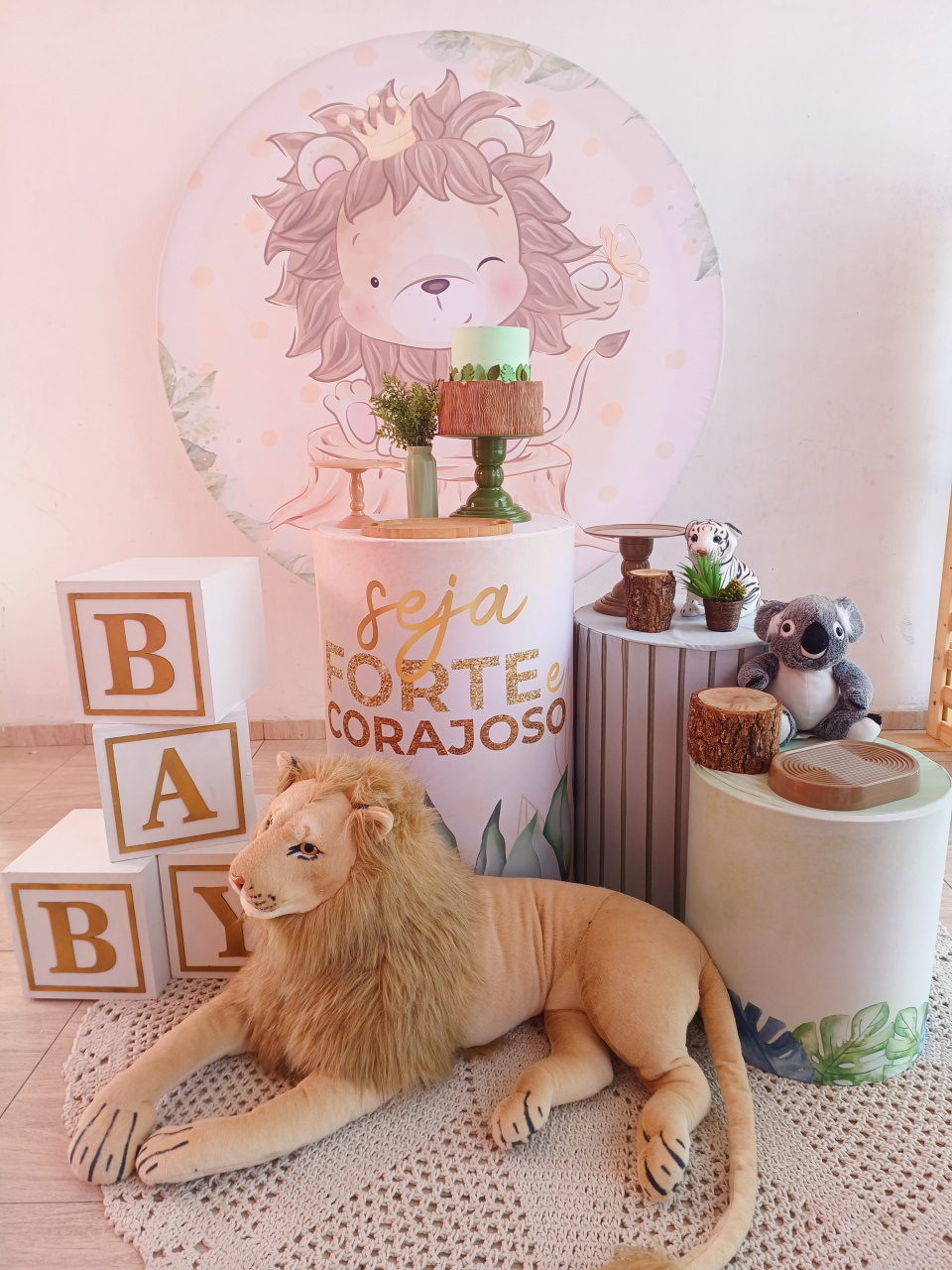 Cha de Bebe Valente Como Leão Leãozinho - Bella decor by Tamires