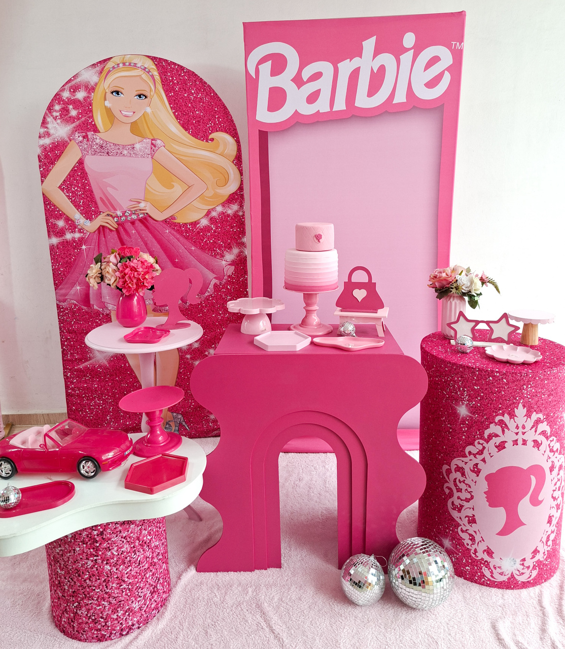 Kit Organico Barbie Painel Caixa Barbie - Bella decor by Tamires