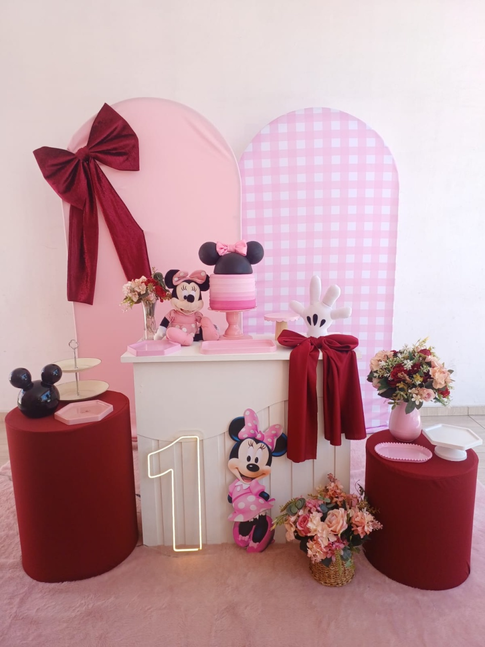 Minnie Rosa E Marsala - Bella decor by Tamires