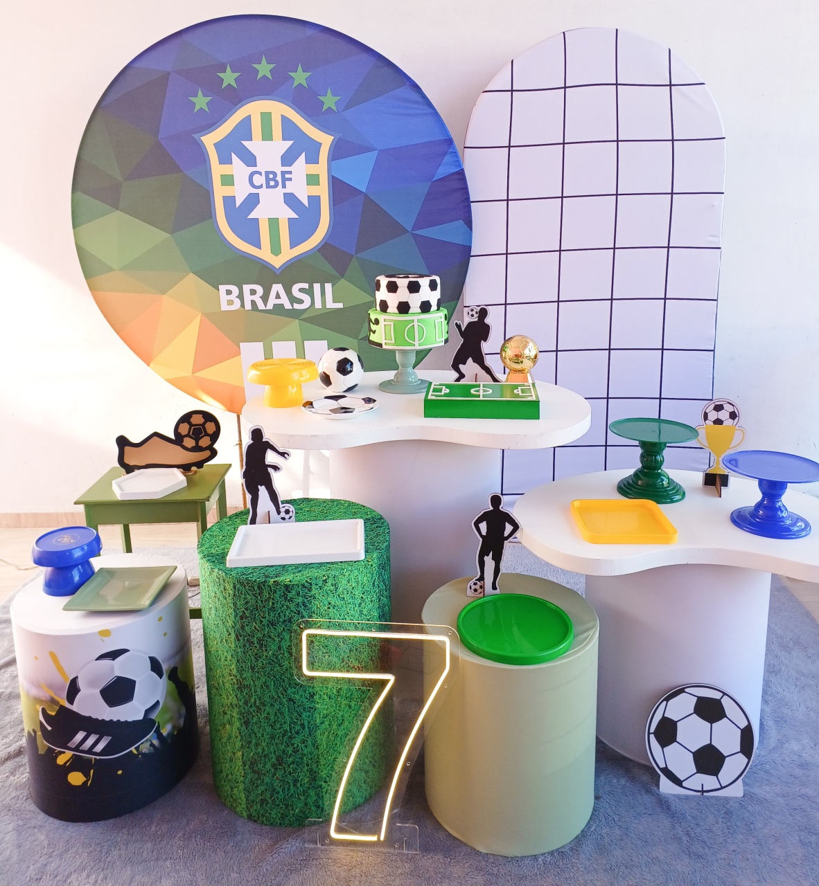 Kit Organico Cbf Brasil Copa Futebol  - Bella decor by Tamires