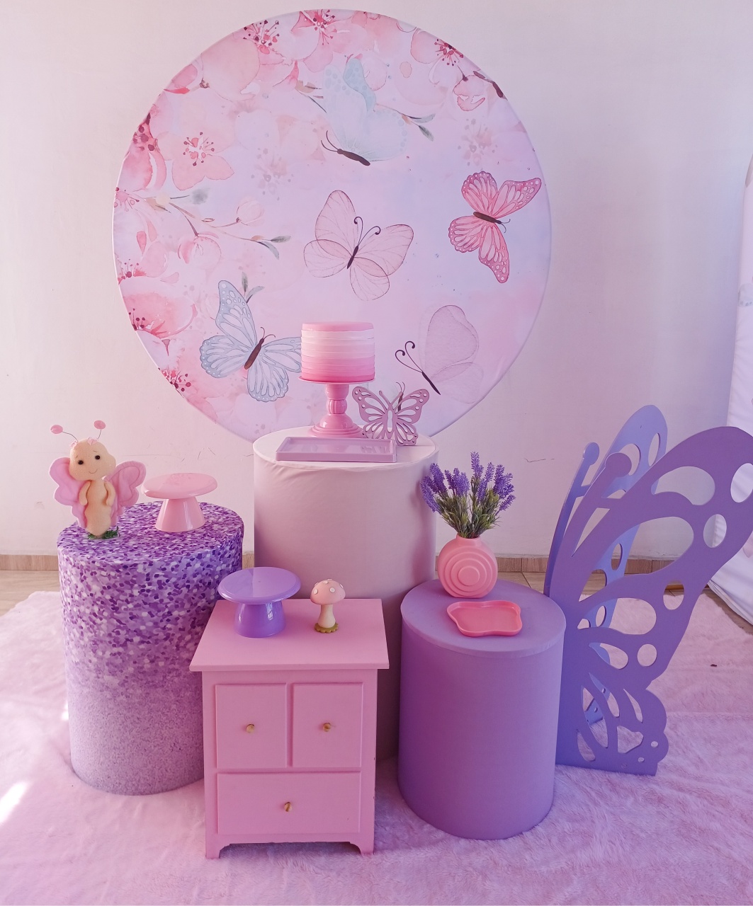 Kit Amei Jardim das Borboletas (Redondo) - Bella decor by Tamires