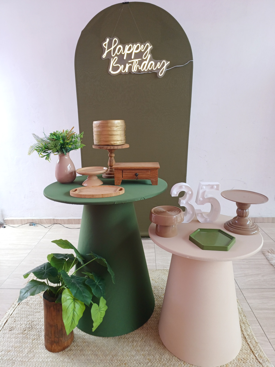 Kit Verde E Bege Feminino \ Masculino - Bella decor by Tamires
