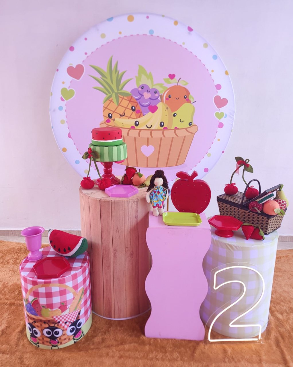 Kit Piquenique Modelo Kit Amei  - Bella decor by Tamires