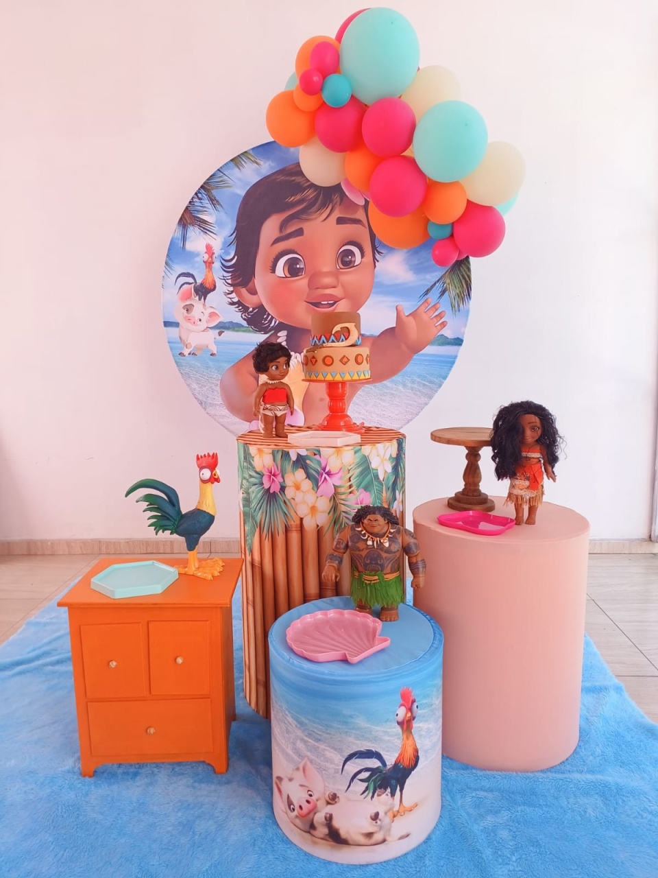 Kit Moana Baby Modelo Amei   - Bella decor by Tamires