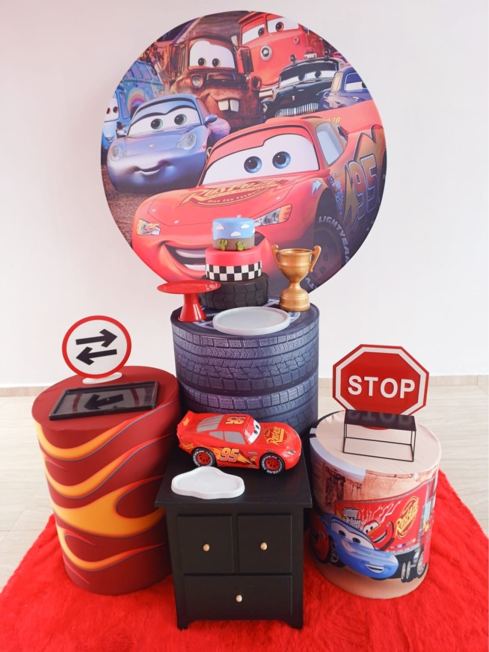Kit Padronizado Amei Carros Disney - Bella decor by Tamires