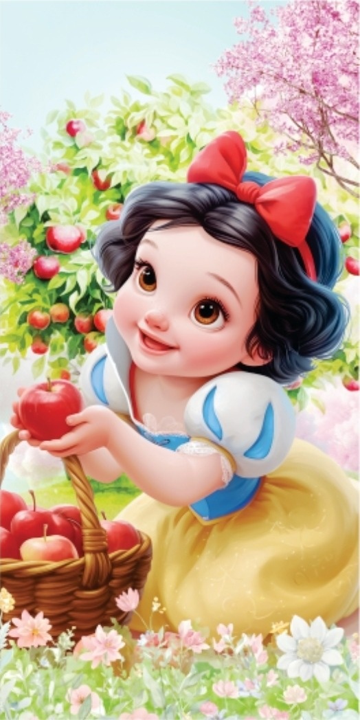 Painel Branca de Neve Cute Romano 2X1 (Veste Facil)  - Bella decor by Tamires