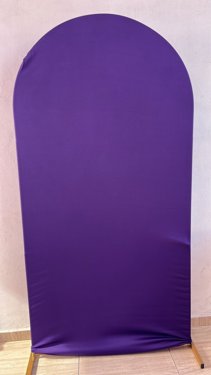 Capa Painel Romano Roxo - Bella decor by Tamires