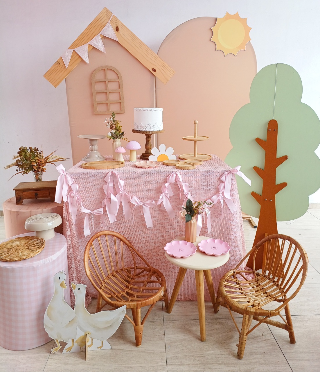 Composição Afetiva Patinho/Ganso  - Bella decor by Tamires