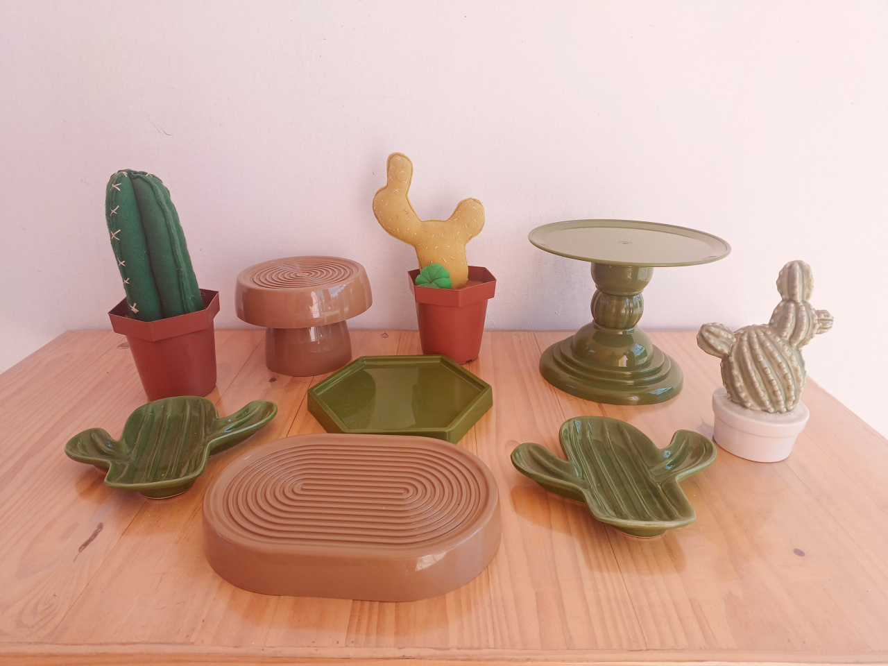 Kit de Mesa Tema Cacto - Bella decor by Tamires