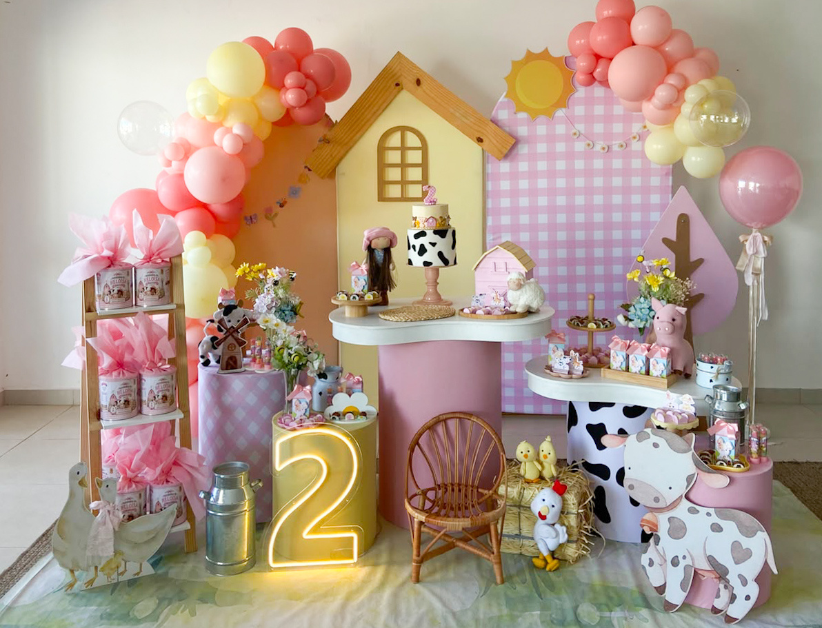 Festa Completa Fazendinha Menina - Bella decor by Tamires