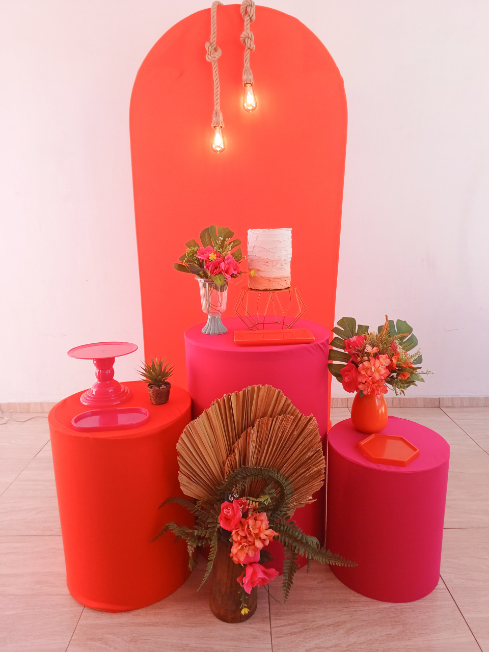 Kit Laranja E Pink - Bella decor by Tamires