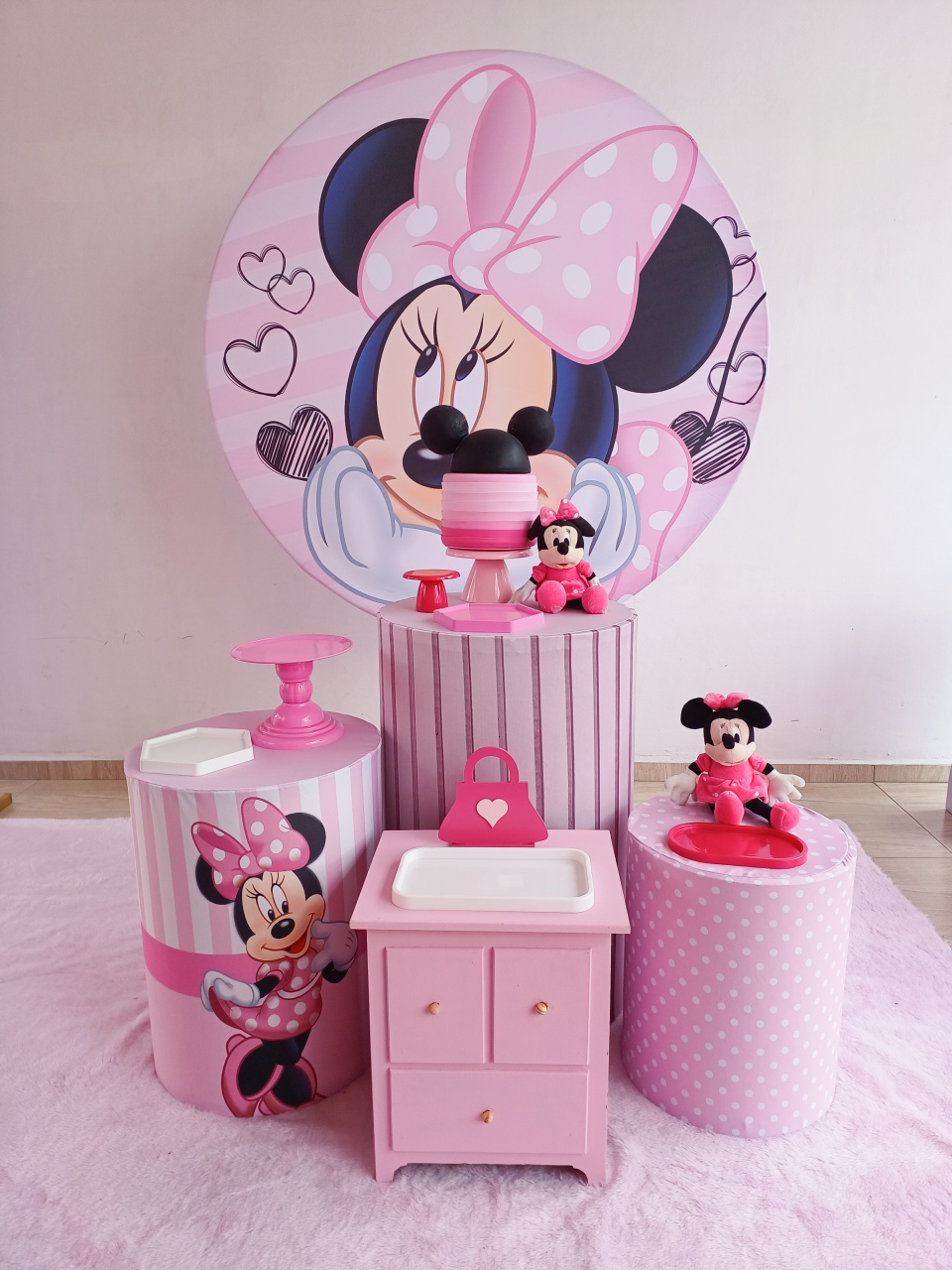 Minnie Rosa Kit Amei - Bella decor by Tamires