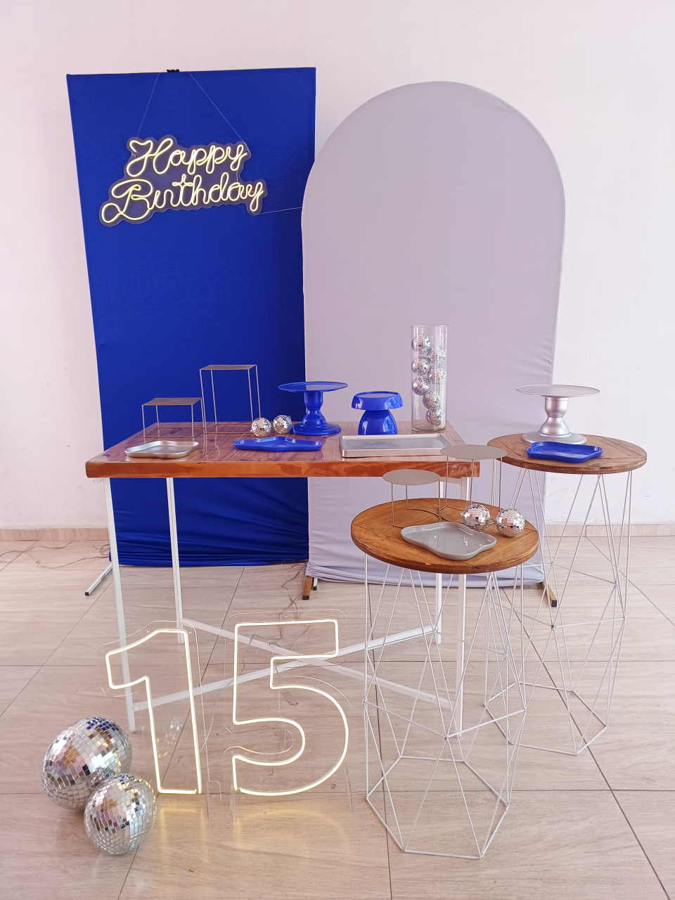 Kit Feminino Azul E Prata Opção 1 - Bella decor by Tamires