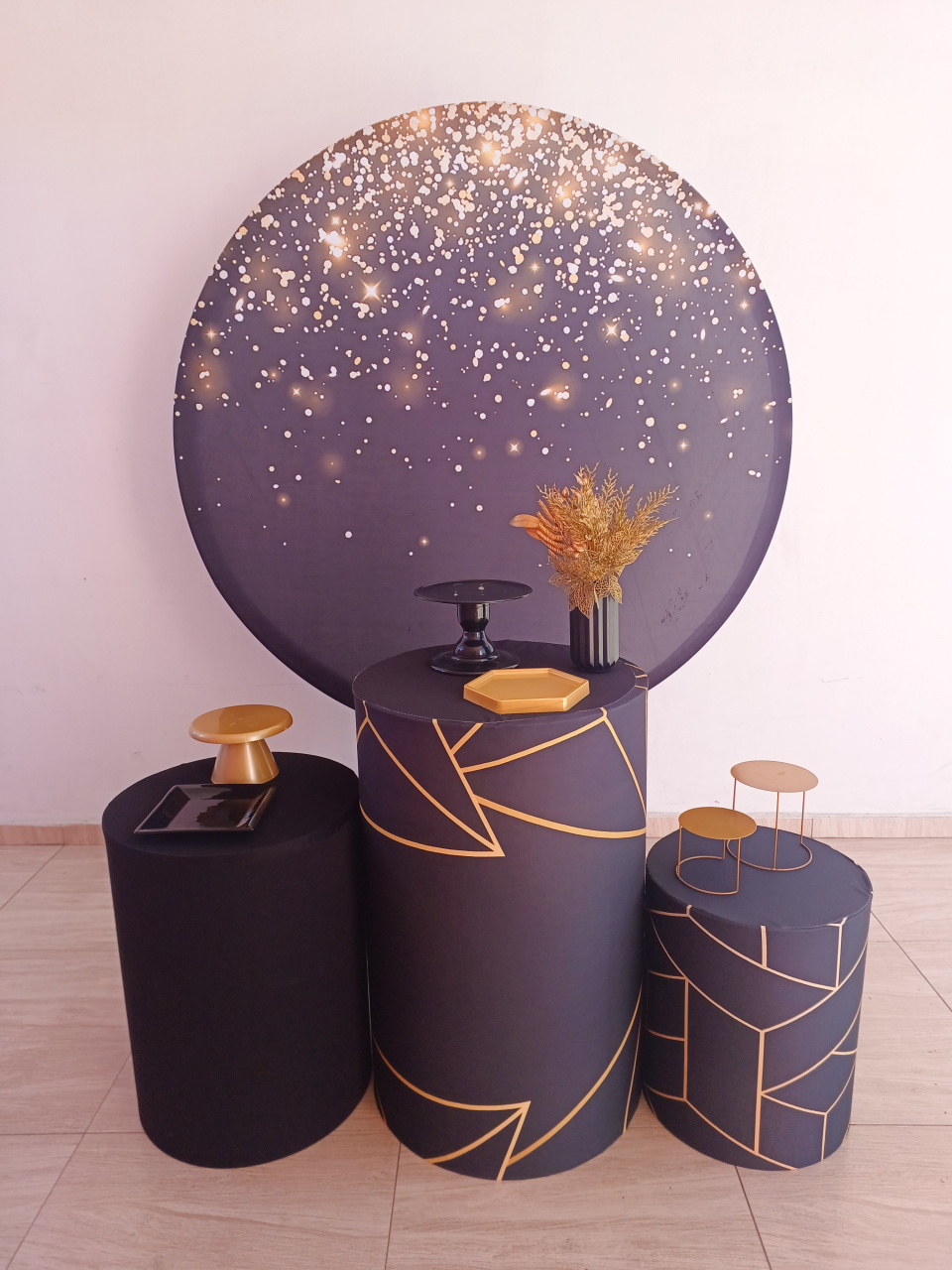 Kit Basic Feminino Preto E Dourado - Bella decor by Tamires