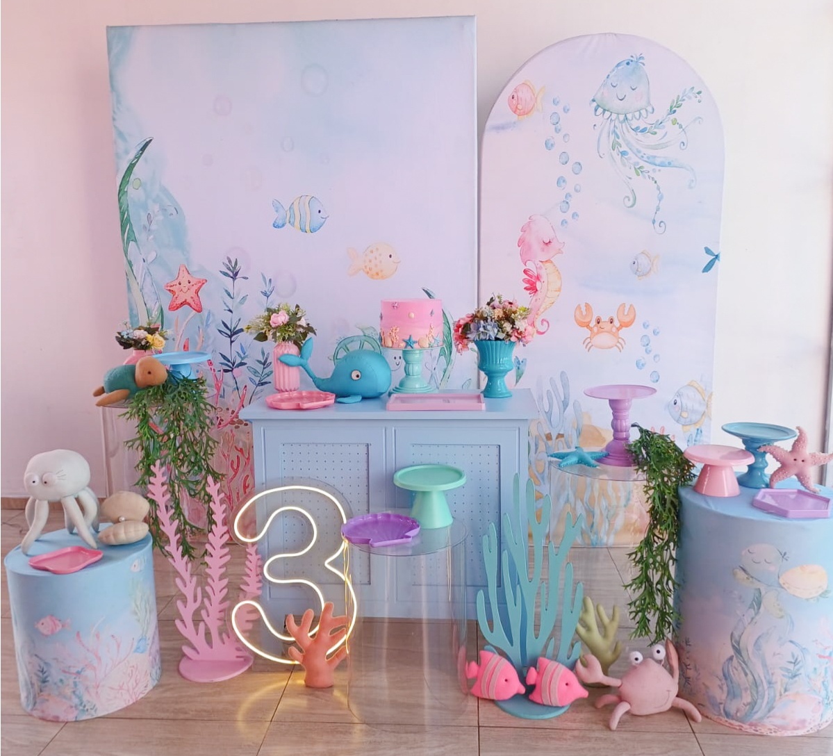 Festa Completa Fundo Do Mar (Projeto) - Bella decor by Tamires