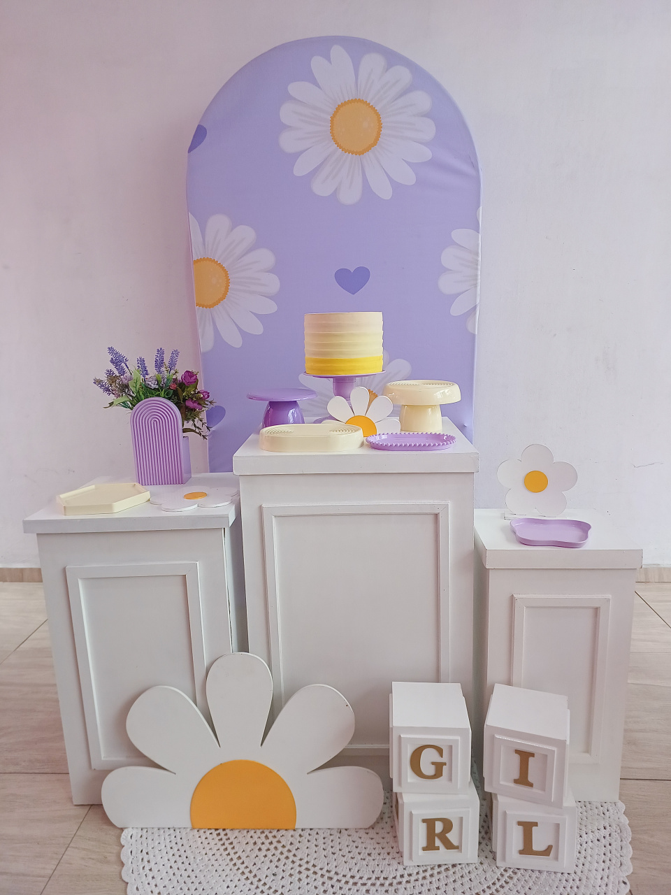 Kit Clean Margarida Lilas - Bella decor by Tamires