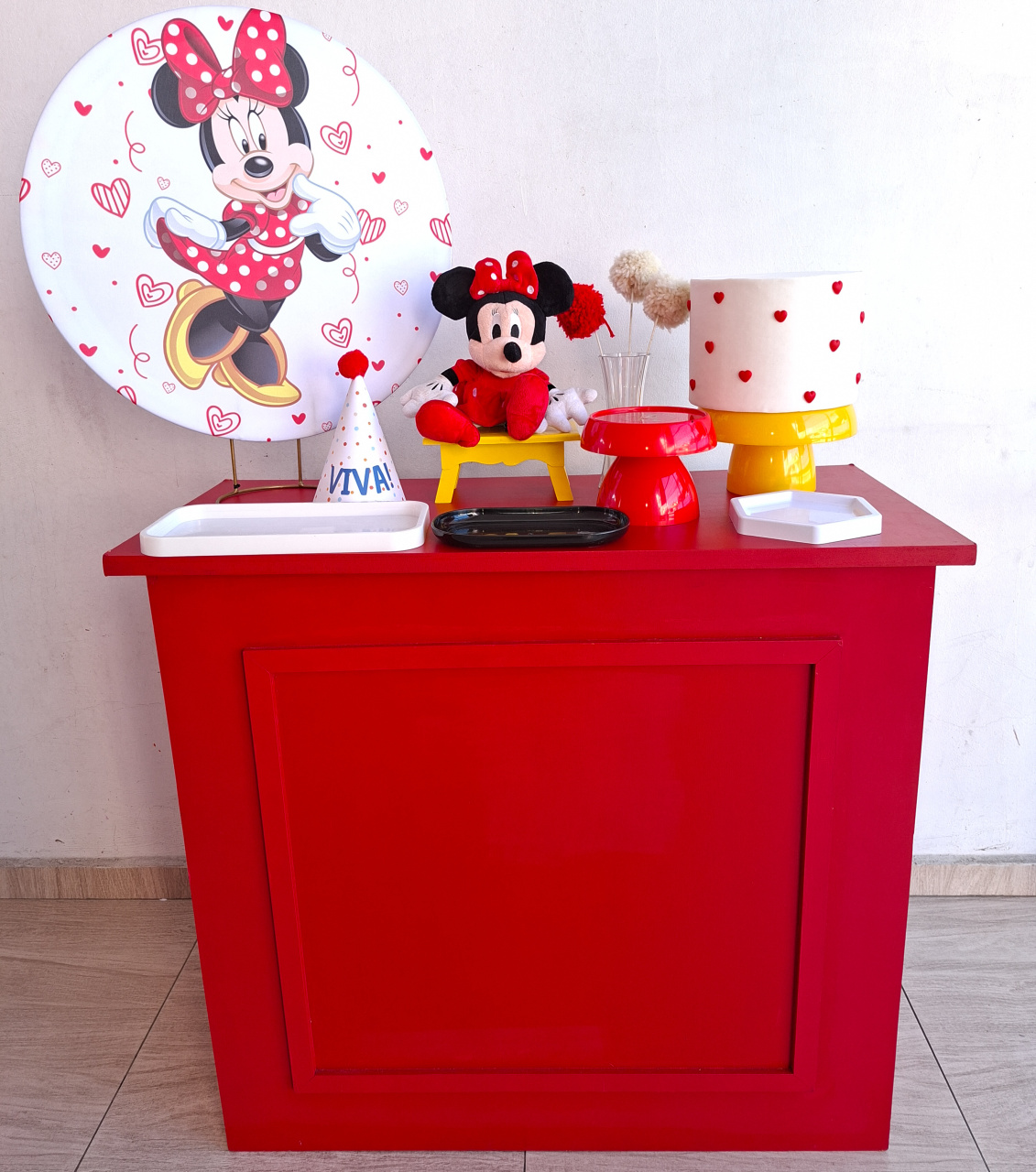 Mini Festa Minnie Vermelha - Bella decor by Tamires