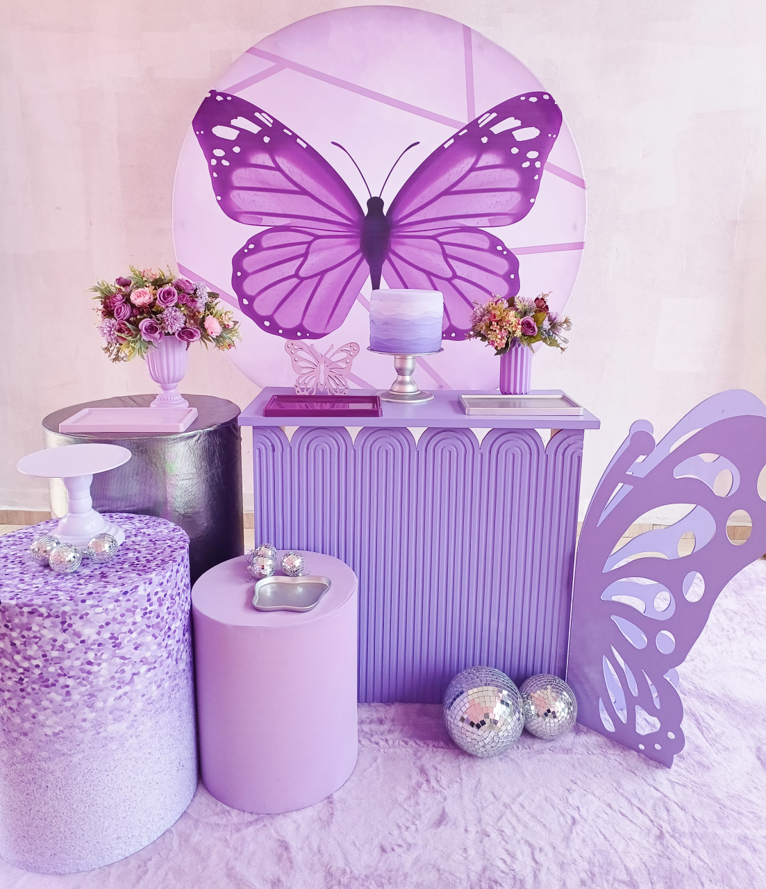 Kit Feminino Borboleta Lilas - Bella decor by Tamires