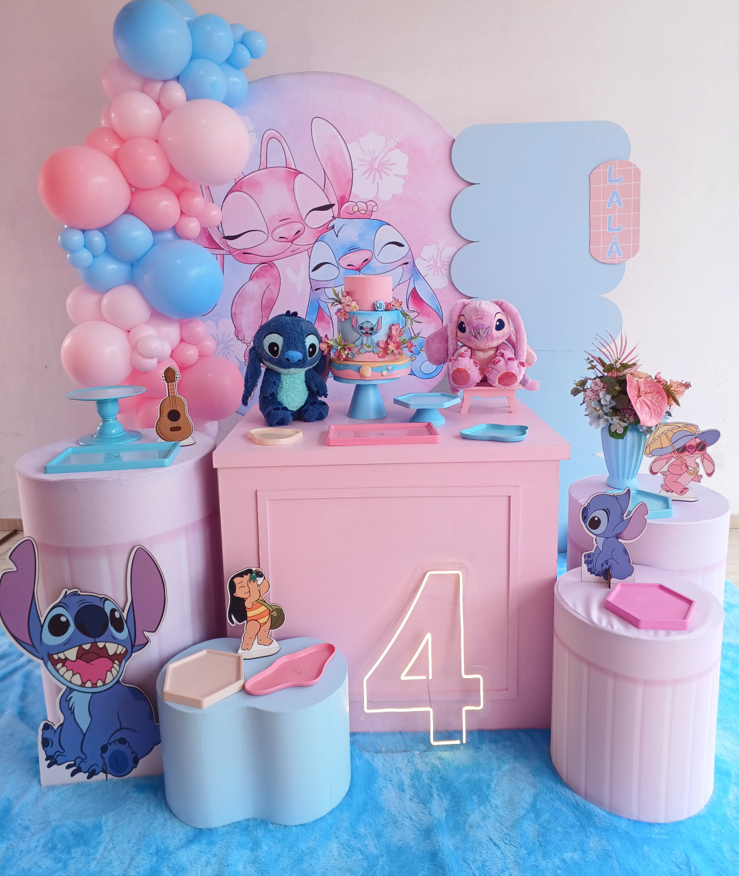 Kit Stitch Com Painel Babado  - Bella decor by Tamires