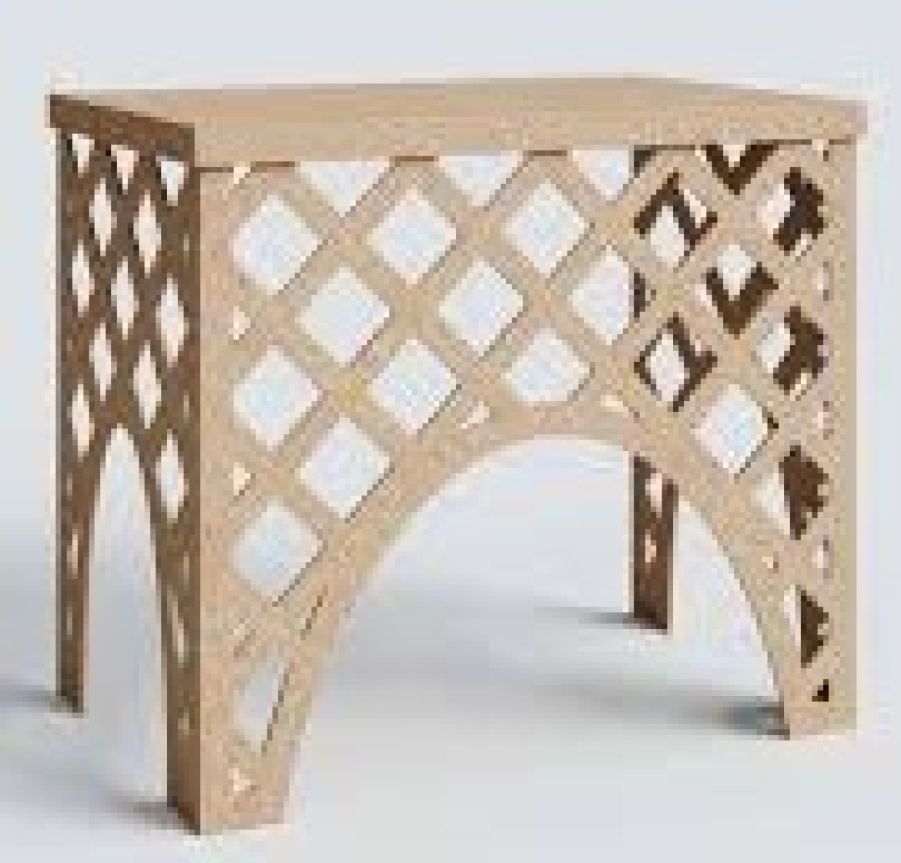 Mesa Treliça Bege (P) - LIS FESTAS E LOCAÇÕES