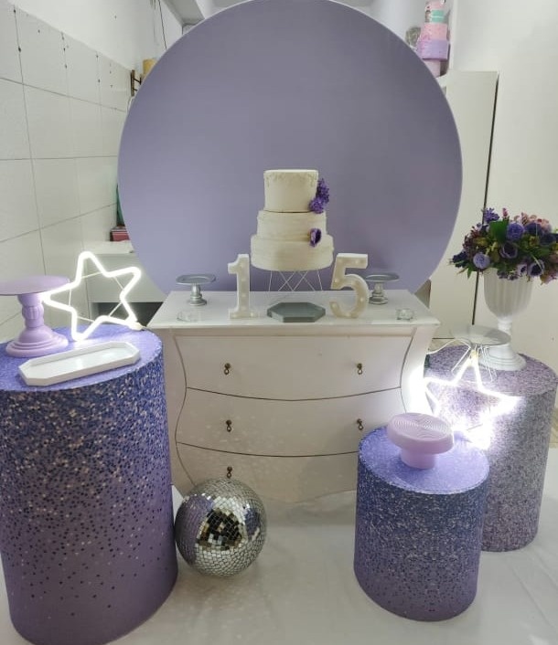 15 Anos Roxo - Pegue E Monte Pocket - LIS FESTAS E LOCAÇÕES