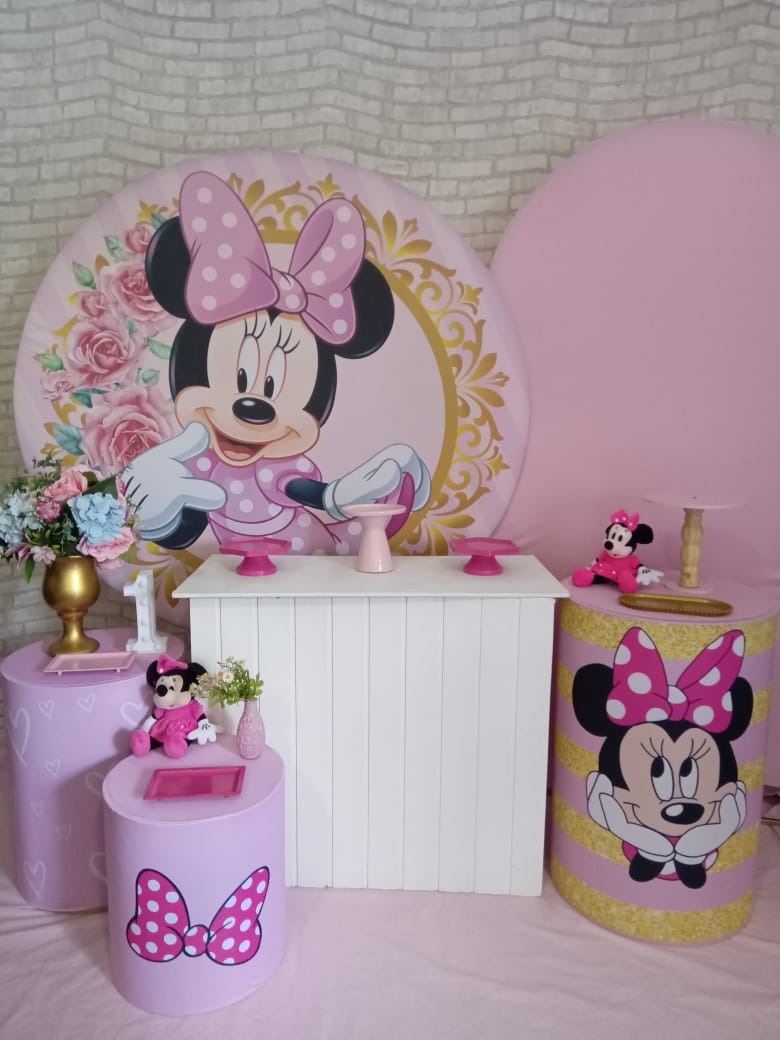 Minnie Rosa 2- Pegue E Monte Premium - LIS FESTAS E LOCAÇÕES