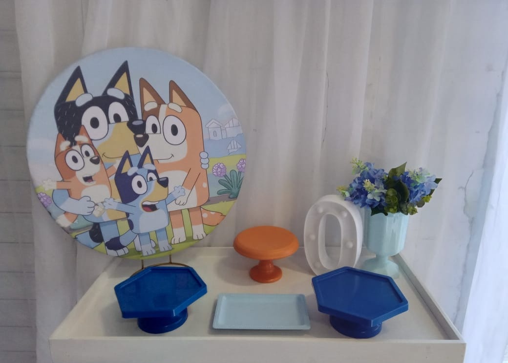 Turma Do Bluey- Mini Festa Na Mesa - LIS FESTAS E LOCAÇÕES